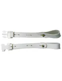  MUSICO 5375WH BL LEATHER SNARE DRUM STRAP HOLDER WITH CLIP|MusicGoodDeal 