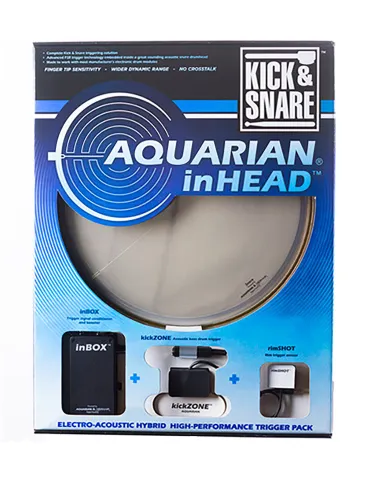  AQUARIAN 14IHPK PACK KICK & SNARE INHEAD 14 "|MusicGoodDeal 