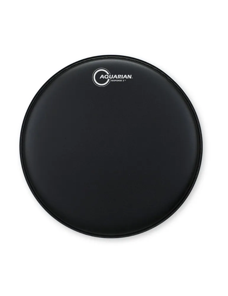  AQUARIAN SKIN RESPONSE 2 S 8" BLACK|MusicGoodDeal 