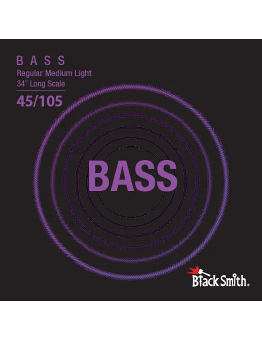  BLACK SMITH NW45105-434 4 STRING BASS SET 45-105 34|MusicGoodDeal 