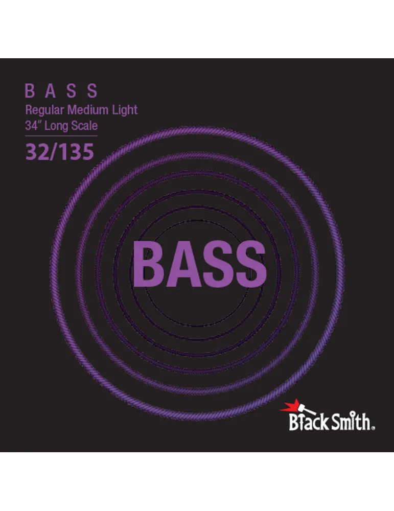  BLACK SMITH NW32135-634 BASS SET 6 STRINGS 32-135 34|MusicGoodDeal 