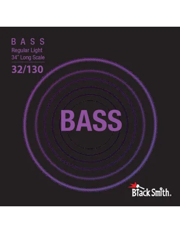  BLACK SMITH NW32130-634 BASS SET 6 STRINGS 32-130 34|MusicGoodDeal 