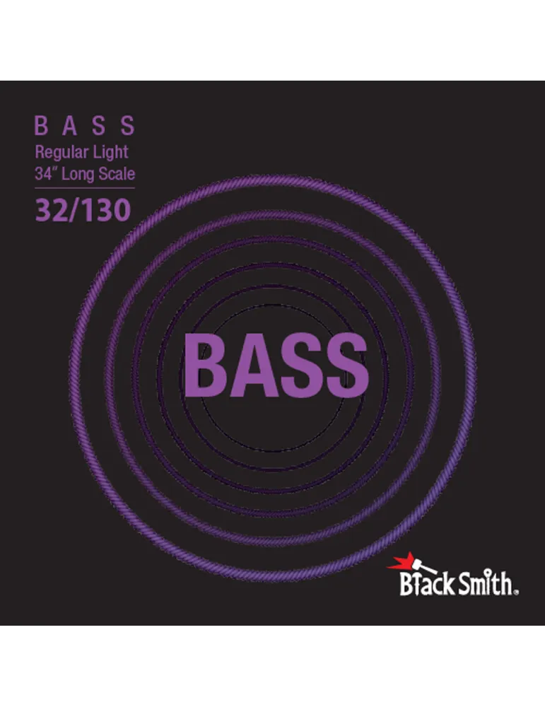  BLACK SMITH NW32130-634 BASS SET 6 STRINGS 32-130 34|MusicGoodDeal 