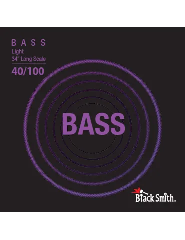  BLACK SMITH NW40100-434 BASS SET 4 STRINGS 40-100 34|MusicGoodDeal 