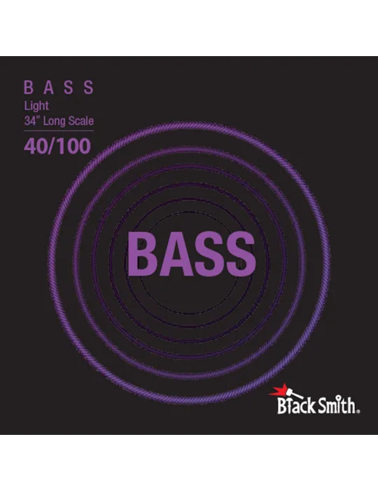  BLACK SMITH NW40100-434 BASS SET 4 STRINGS 40-100 34|MusicGoodDeal 