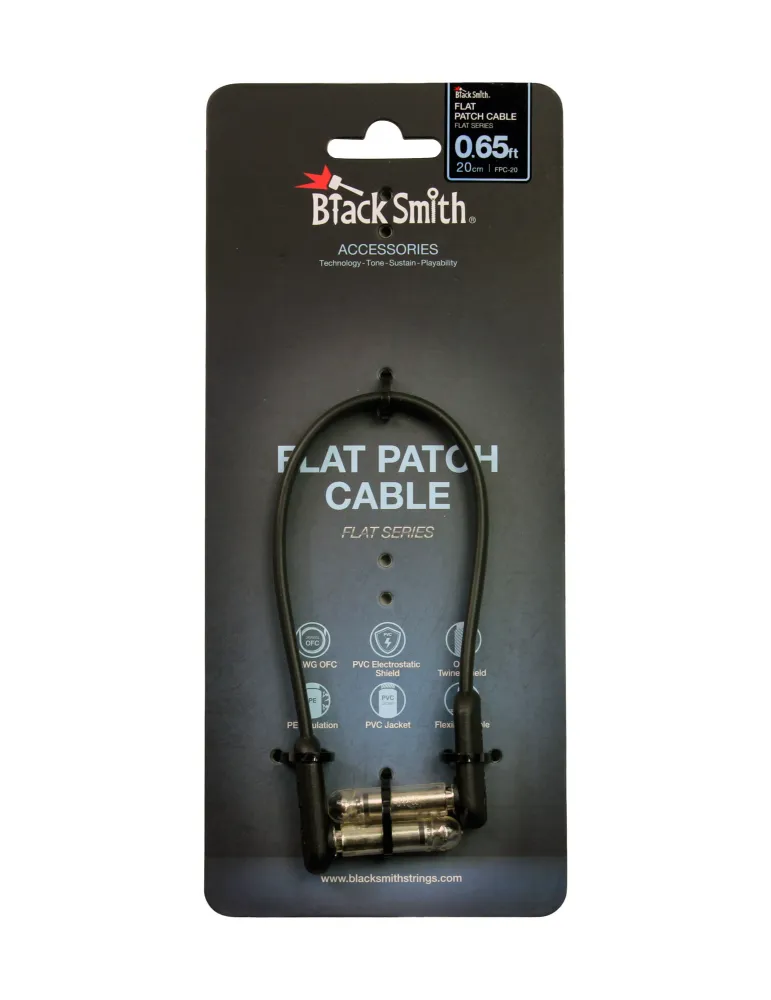  BLACK SMITH CABLE PATCH 0.20M JACKS COUD|MusicGoodDeal 