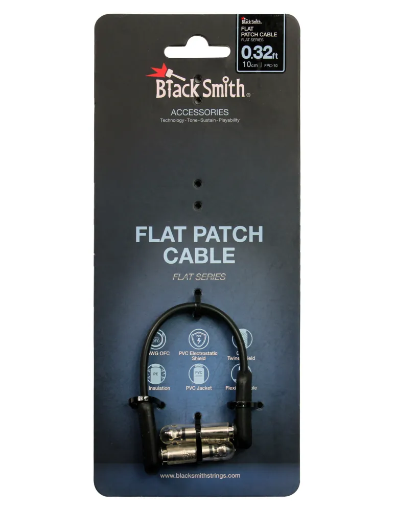  BLACK SMITH CABLE PATCH 0.10M JACKS COUD|MusicGoodDeal 