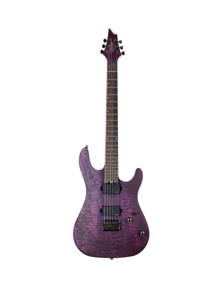  GUITARRA DE CORTE KX500 GRABADA MORADO OSCURO|MusicGoodDeal 