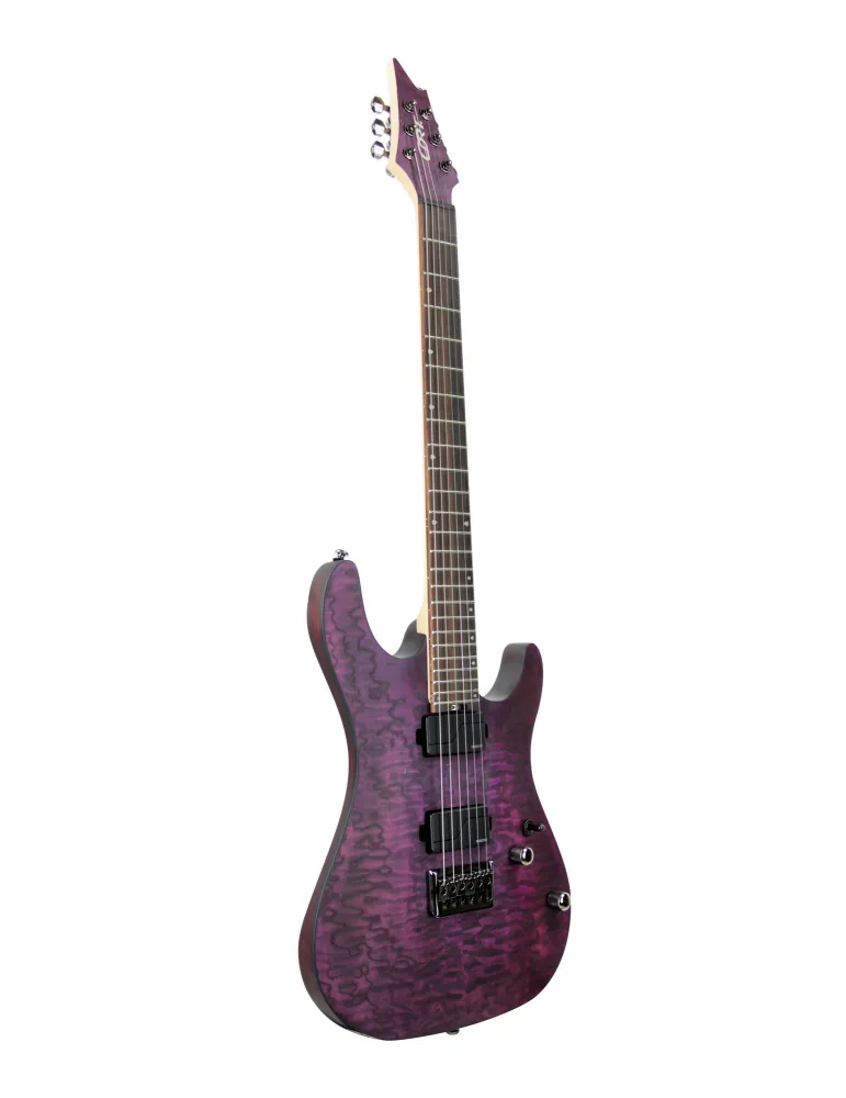  GUITARRA DE CORTE KX500 GRABADA MORADO OSCURO|MusicGoodDeal 