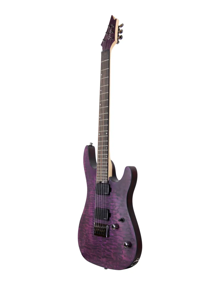  GUITARRA DE CORTE KX500 GRABADA MORADO OSCURO|MusicGoodDeal 