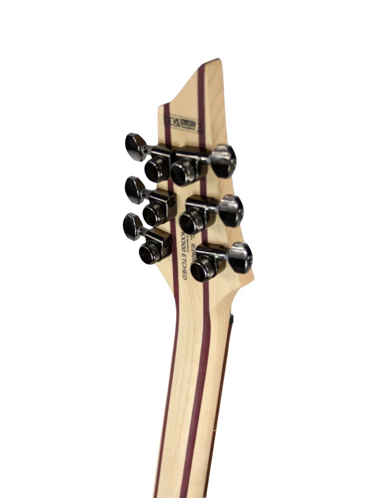  GUITARRA DE CORTE KX500 GRABADA MORADO OSCURO|MusicGoodDeal 