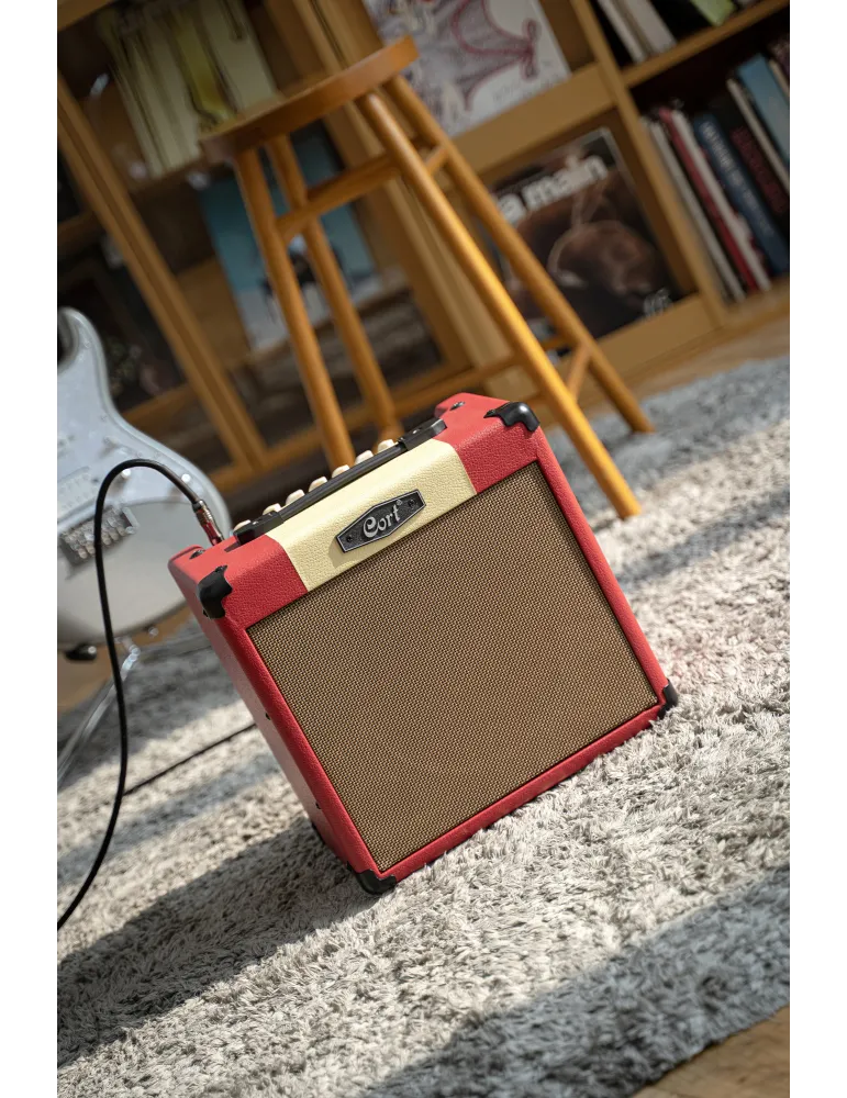  CORT CM15RDR RED REVERB 15W GUITAR AMPLIFIER|MusicGoodDeal 