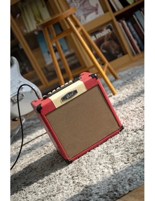  CORT CM15RDR RED REVERB 15W GUITAR AMPLIFIER|MusicGoodDeal 