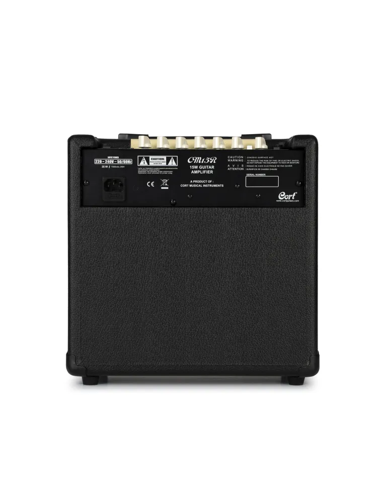 CORT CM15RBK GUITAR AMPLIFIER 15W REVERB BLACK|MusicGoodDeal 