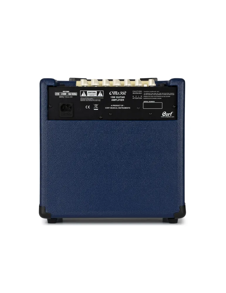  CORT CM15RDB GUITAR AMPLIFIER 15W REVERB BLUE|MusicGoodDeal 