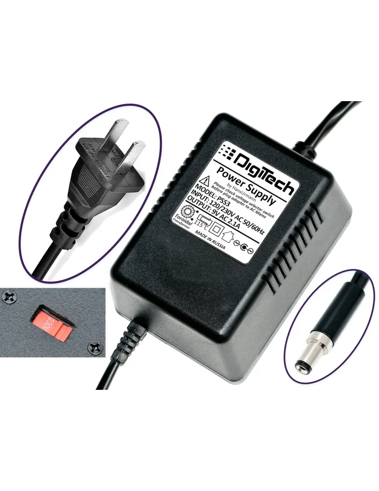  DIGITECH FUENTE DE ALIMENTACIÓN 9V DC 230V 2.1A EU|MusicGoodDeal 
