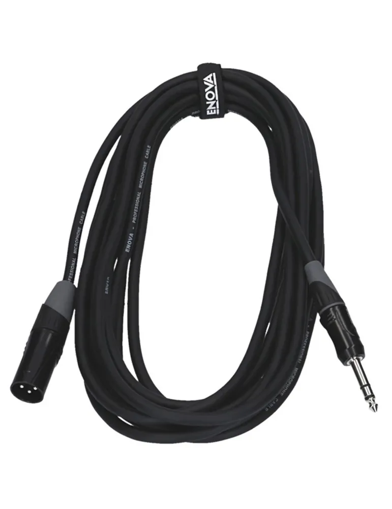  ENOVA MICROPHONE CABLE XLR M - JACK ST 6M|MusicGoodDeal 