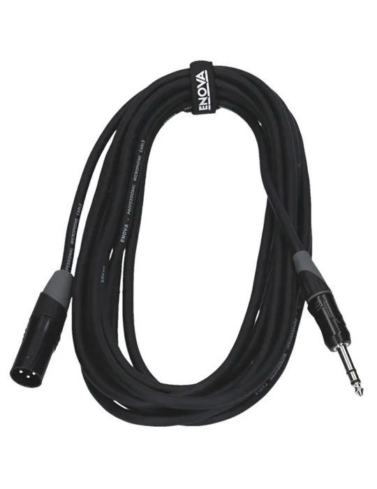  ENOVA MICROPHONE CABLE XLR M - JACK ST 6M|MusicGoodDeal 