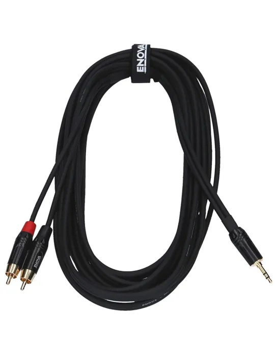  ENOVA PATCH CABLE JACK 3.5 - 2X RCA 6M|MusicGoodDeal 
