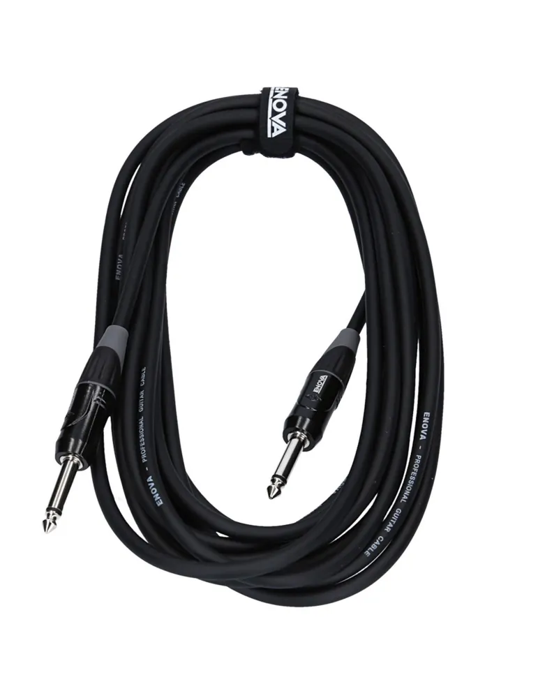  ENOVA INSTRUMENT CABLE JACK 6M BLACK|MusicGoodDeal 