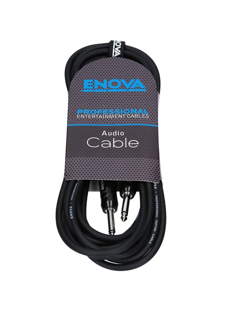  ENOVA INSTRUMENT CABLE JACK 6M BLACK|MusicGoodDeal 