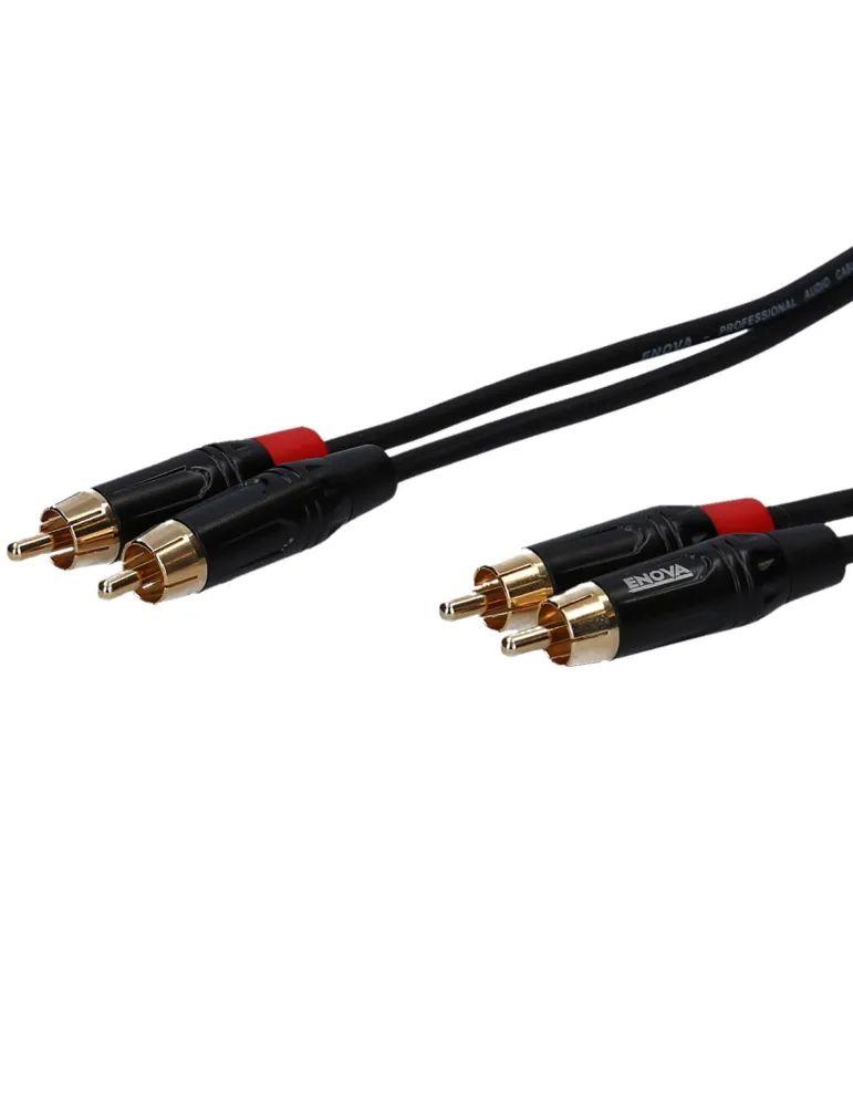  ENOVA CABLE PATCH 2X RCA - 2X RCA 1M|MusicGoodDeal 