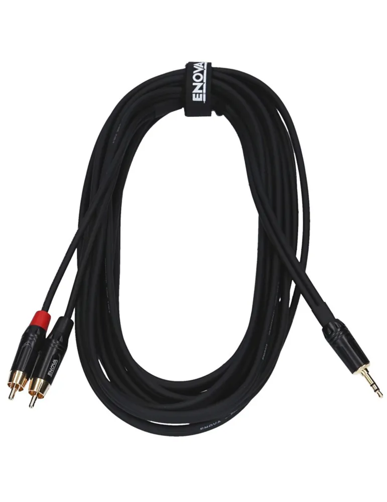  ENOVA PATCH CABLE JACK 3.5 - 2X RCA 1M|MusicGoodDeal 