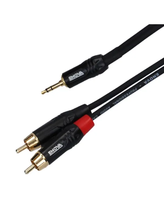  ENOVA PATCH CABLE JACK 3.5 - 2X RCA 1M|MusicGoodDeal 