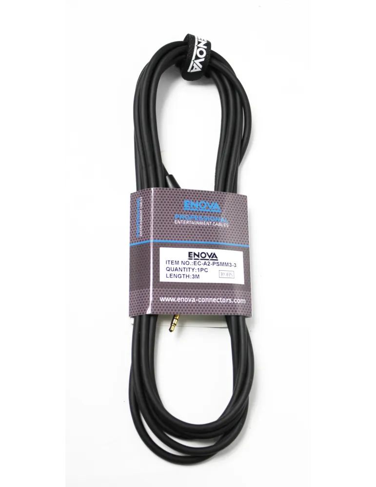  ENOVA PATCH CABLE JACK 3.5 ST 3M|MusicGoodDeal 