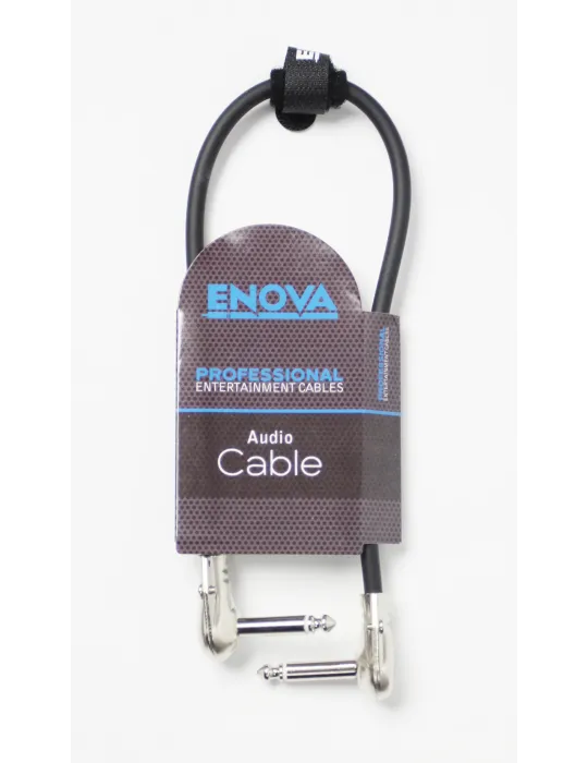 ENOVA CABLE PATCH INSTR JACK 40CM BLACK|MusicGoodDeal 