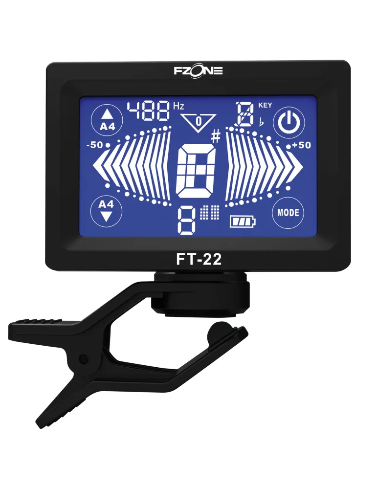  FZONE FT22 MINI-SINTONIZADOR CLIP TÁCTIL NEGRO|MusicGoodDeal 