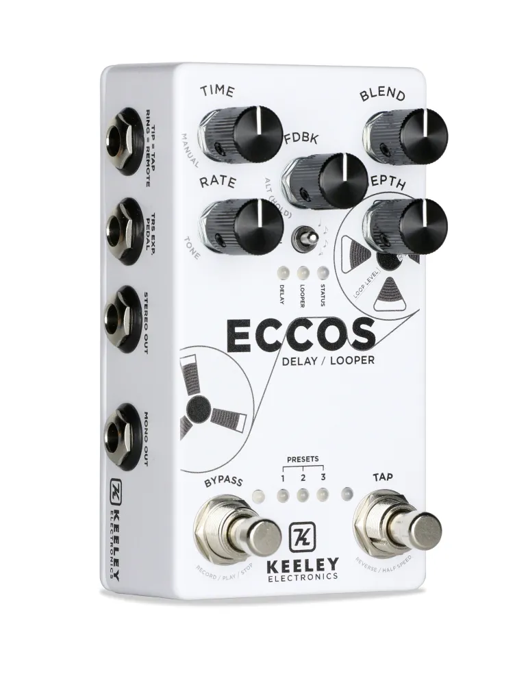  KEELEY KECCOS PEDAL ECAISSE CLAIREOS VERZÖGERUNG LOOPER STEREO|MusicGoodDeal 