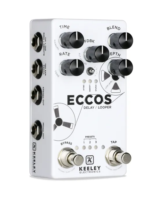  KEELEY KECCOS PEDAL ECAISSE CLAIREOS VERZÖGERUNG LOOPER STEREO|MusicGoodDeal 