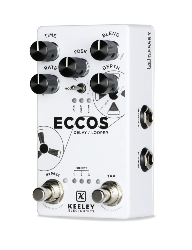  KEELEY KECCOS PEDAL ECAISSE CLAIREOS VERZÖGERUNG LOOPER STEREO|MusicGoodDeal 