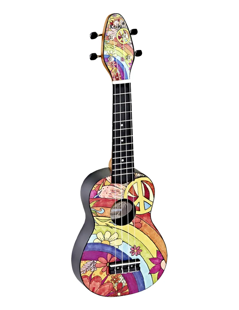  KEIKI K2-68 PACK UKULELE SOPRANO PEACE 68|MusicGoodDeal 