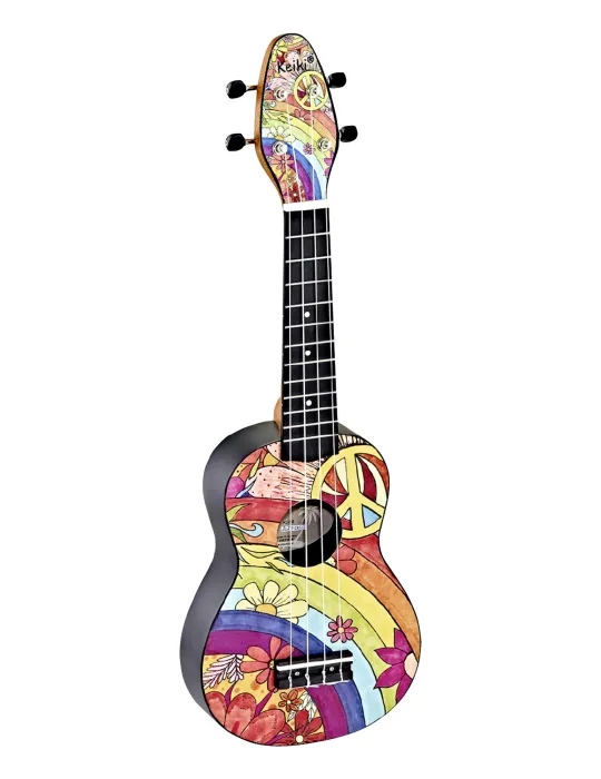  KEIKI K2-68 PACK UKULELE SOPRANO PEACE 68|MusicGoodDeal 