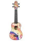 KEIKI K2-68-L PACK UKULELE SOPRANO PEACE 68 LEFT|MusicGoodDeal 