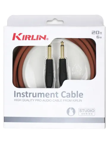  KIRLIN IT201-6MA GUITAR CABLE 6M JACK JACK BROWN|MusicGoodDeal 