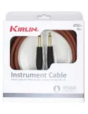  KIRLIN IT201-6MA GUITAR CABLE 6M JACK JACK BROWN|MusicGoodDeal 
