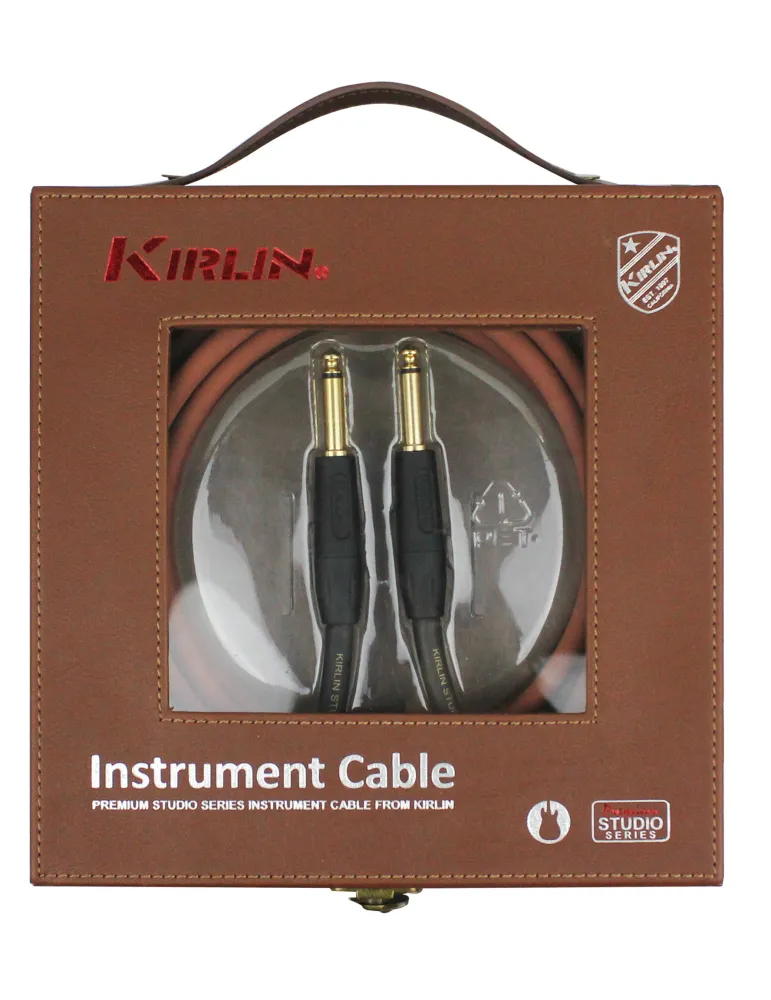 KIRLIN ITD201-3MA GUITAR CABLE 3M JACK JACK BROWN|MusicGoodDeal 