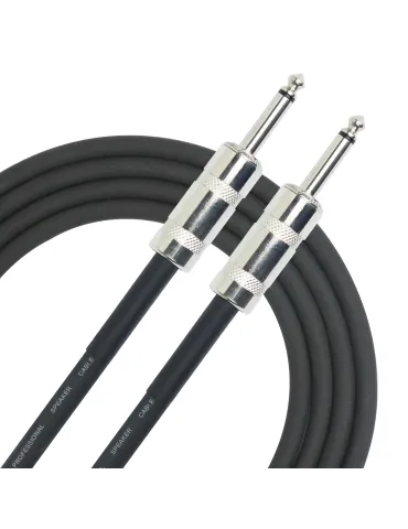  KIRLIN SBCV146-10BK LOUDSPEAKER CABLE 10M JACK-JACK BLACK|MusicGoodDeal 