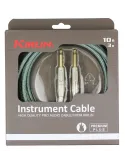  KIRLIN GUITAR CABLE 3M JACK JACK OLIVE|MusicGoodDeal 