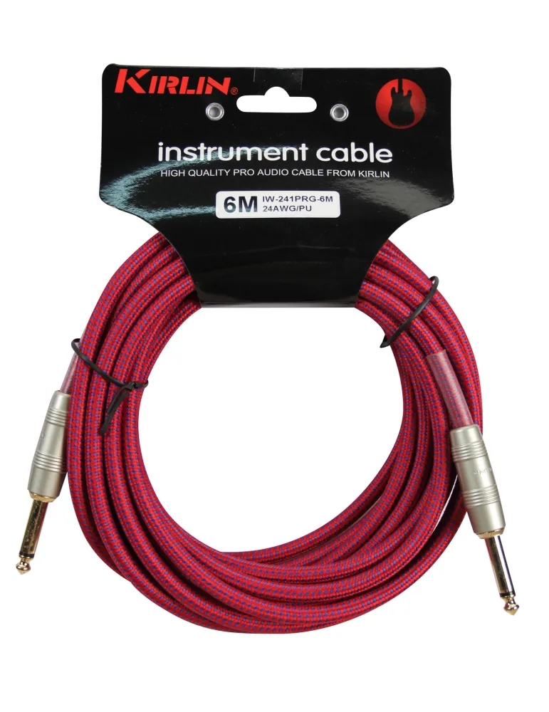  KIRLIN GUITAR CABLE 6M JACK JACK PURPLE|MusicGoodDeal 