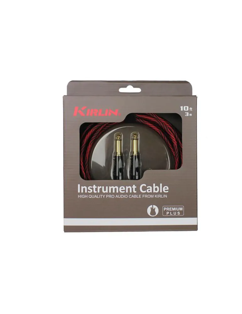  KIRLIN IWB201-3WBR GUITAR CABLE 3M JACK JACK|MusicGoodDeal 