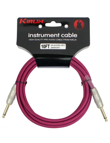  KIRLIN GUITAR CABLE 3M JACK JACK PURPLE|MusicGoodDeal 