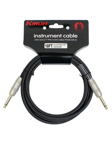  KIRLIN GUITAR CABLE 3M JACK JACK BLACK|MusicGoodDeal 