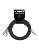  KIRLIN Y364-3BK CABLE PATCH Y 2XRCA-JACK 3.5 NR|MusicGoodDeal 