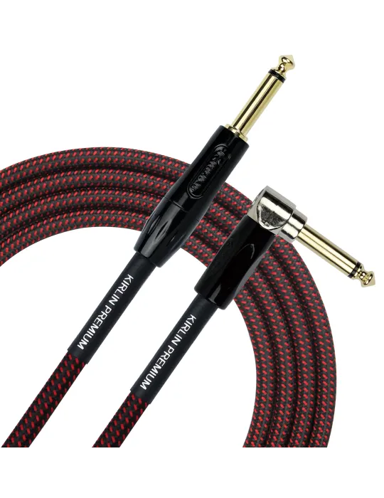 KIRLIN GUITAR CABLE 1M JACK JACK ELBOW|MusicGoodDeal 