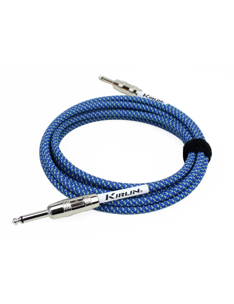  KIRLIN GUITAR CABLE 6M JACK JACK BLUE|MusicGoodDeal 