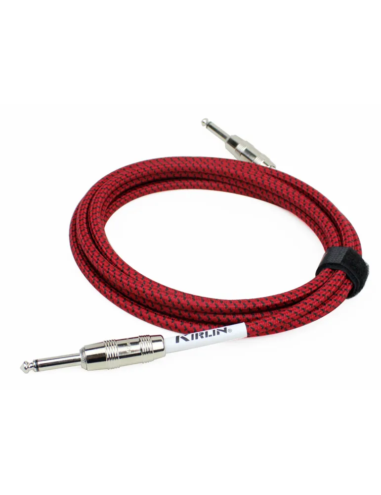  KIRLIN GUITAR CABLE 6M JACK JACK RED|MusicGoodDeal 